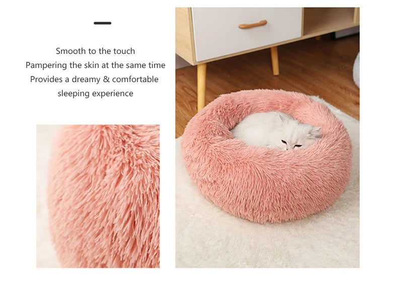 Super Soft Warm Detachable and Washable Round Pet Bed