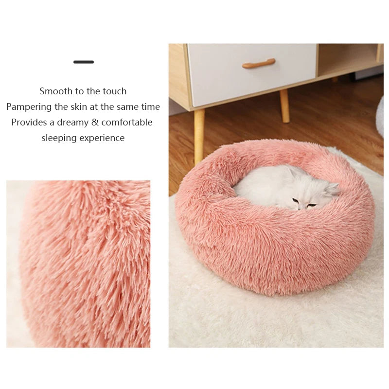 Super Soft Warm Detachable and Washable Round Pet Bed