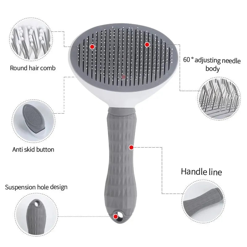 Self Cleaning Hair Remover Brush For Dogs Cats