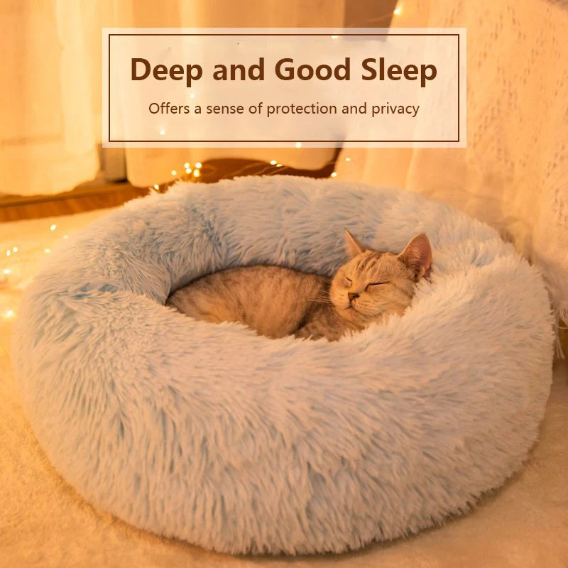 Super Soft Warm Detachable and Washable Round Pet Bed