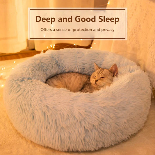 Super Soft Warm Detachable and Washable Round Pet Bed