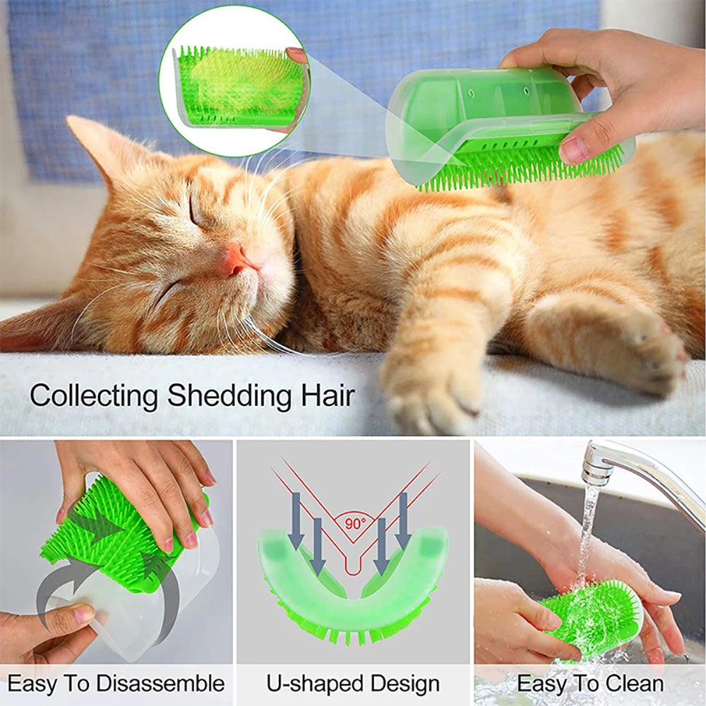 Cat Scratcher Massager for Cats Scratching & Remove Hair