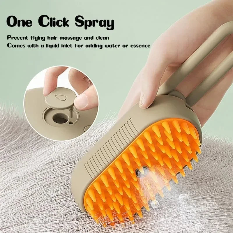 3 in1 Dog Steamer Brush