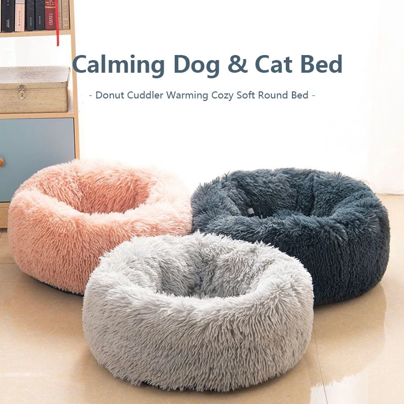 Super Soft Warm Detachable and Washable Round Pet Bed