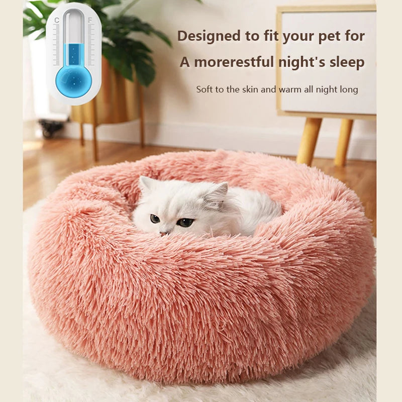 Super Soft Warm Detachable and Washable Round Pet Bed