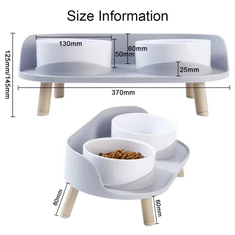 Food Feeders Double Bowls