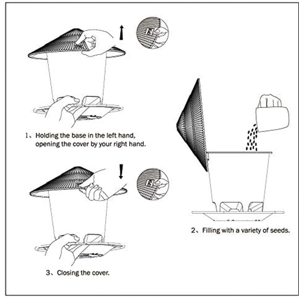 Bird Feeder Automatic Foot Feeding