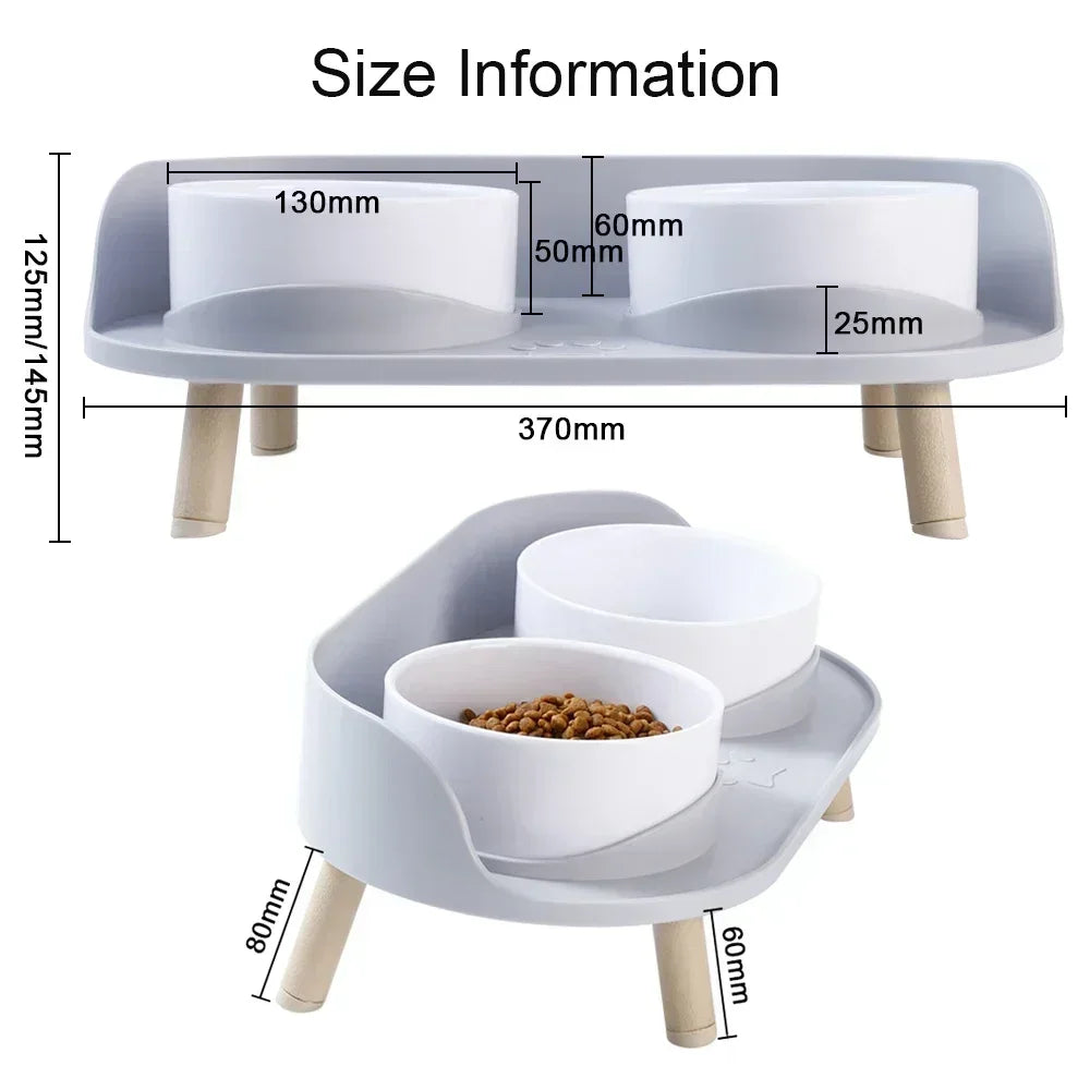 Food Feeders Double Bowls