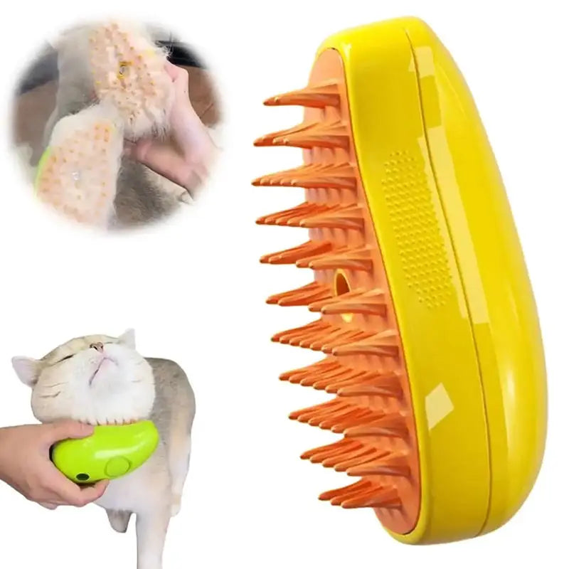 Brush Electric Spray Water Pet Comb Soft Silicone Depilation